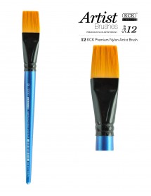 KCK PREMIUM NYLON FLAT BRUSH - BR 568F #12